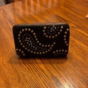 Studded Black Clutch